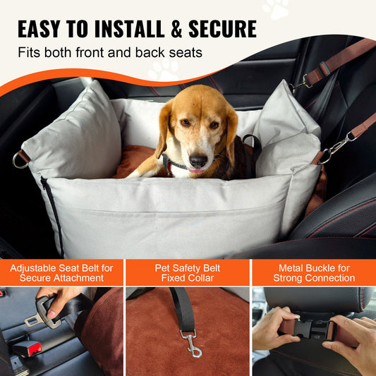 Safe & Comfortable Car Seat for Your Dog — Stress-Free Travel Every Time