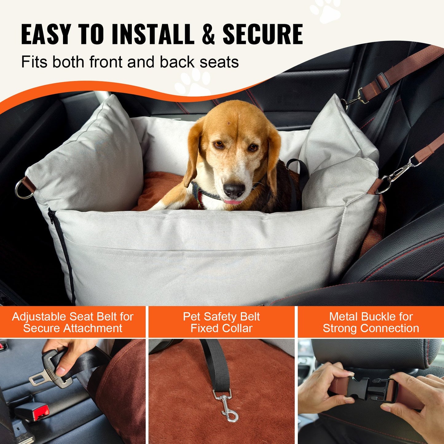 Safe & Comfortable Car Seat for Your Dog — Stress-Free Travel Every Time