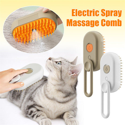 3-in-1 Steam Brush for Cats and Dogs
