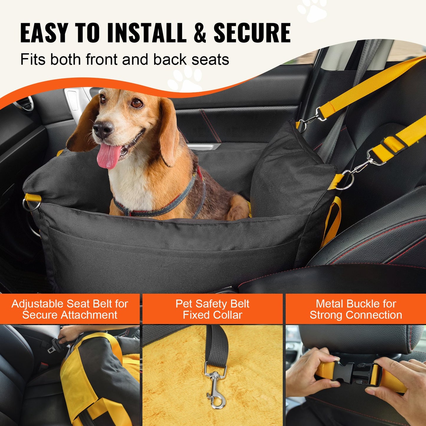 Safe & Comfortable Car Seat for Your Dog — Stress-Free Travel Every Time